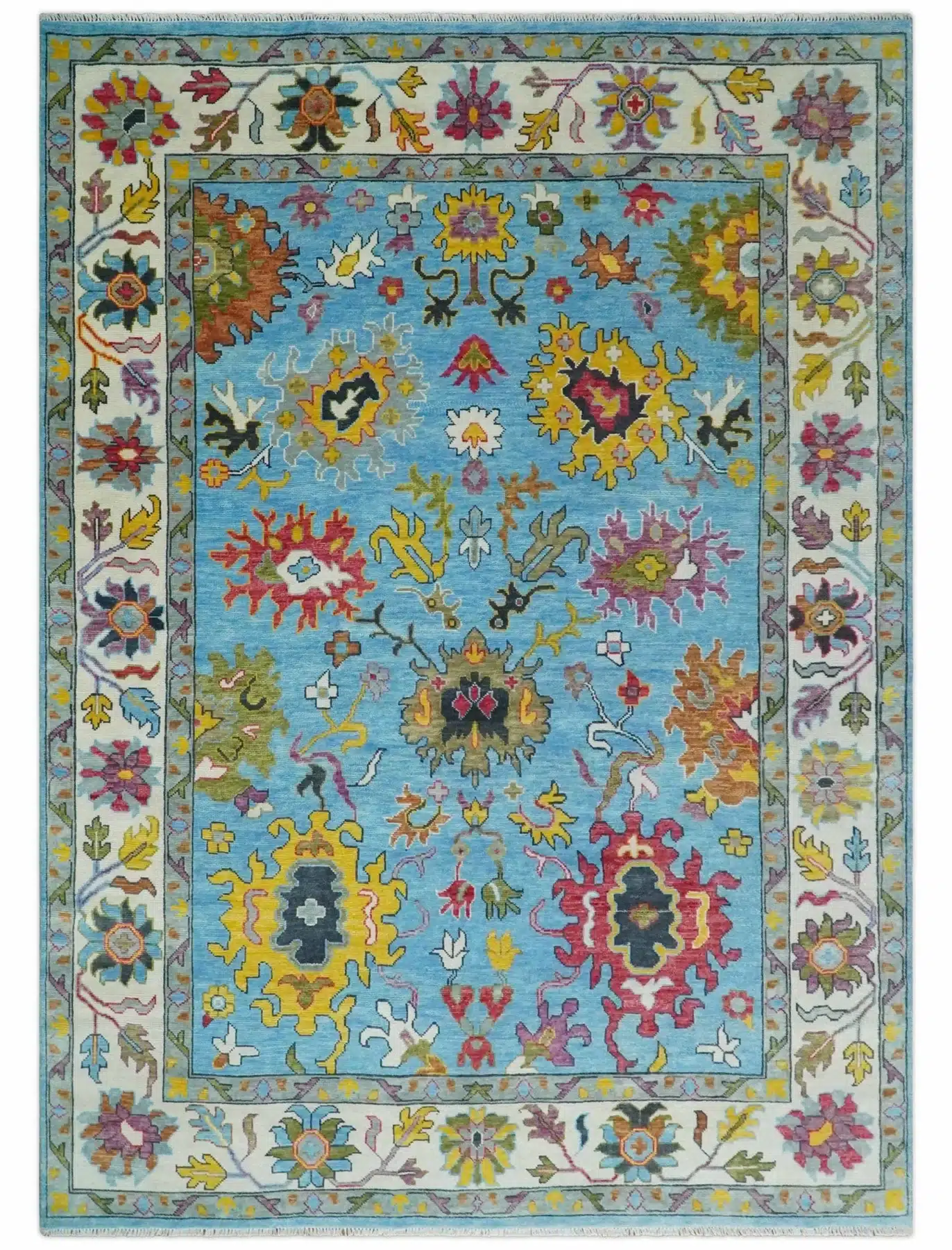 Pasargad Turkish Oushak Hand-knotted Coral-beige Wool Rug (3' x 7') - 3' x  7' - Bed Bath & Beyond - 12312666